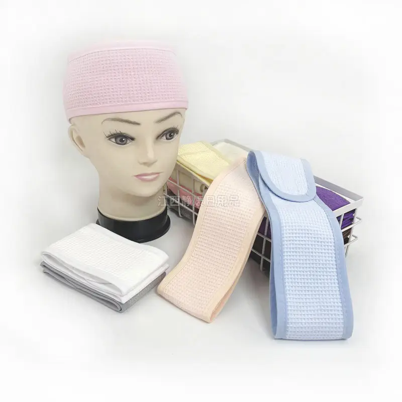 Cotton Waffle Headband for Women European American Tennis Hair Band - Image 12