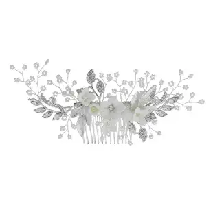 European & American Bridal Hair Combs with Pearl & Crystal Design — feature 12