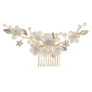 European & American Bridal Hair Combs with Pearl & Crystal Design — feature 7