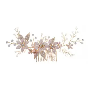 European & American Bridal Hair Combs with Pearl & Crystal Design — feature 8