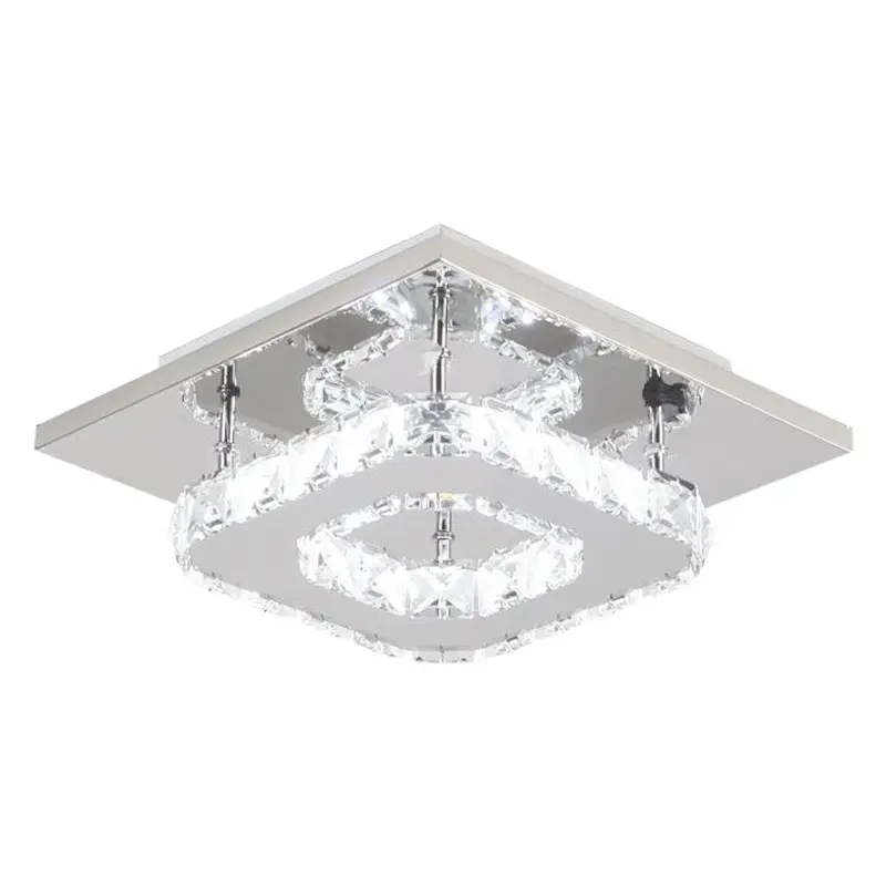 Modern Crystal Cross-Ceiling LED Light for Home Balcony Hallway