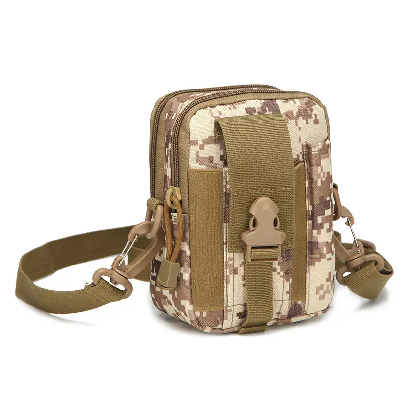 Camouflage Tactical Waist Bag with Mobile Phone & Coin Pocket