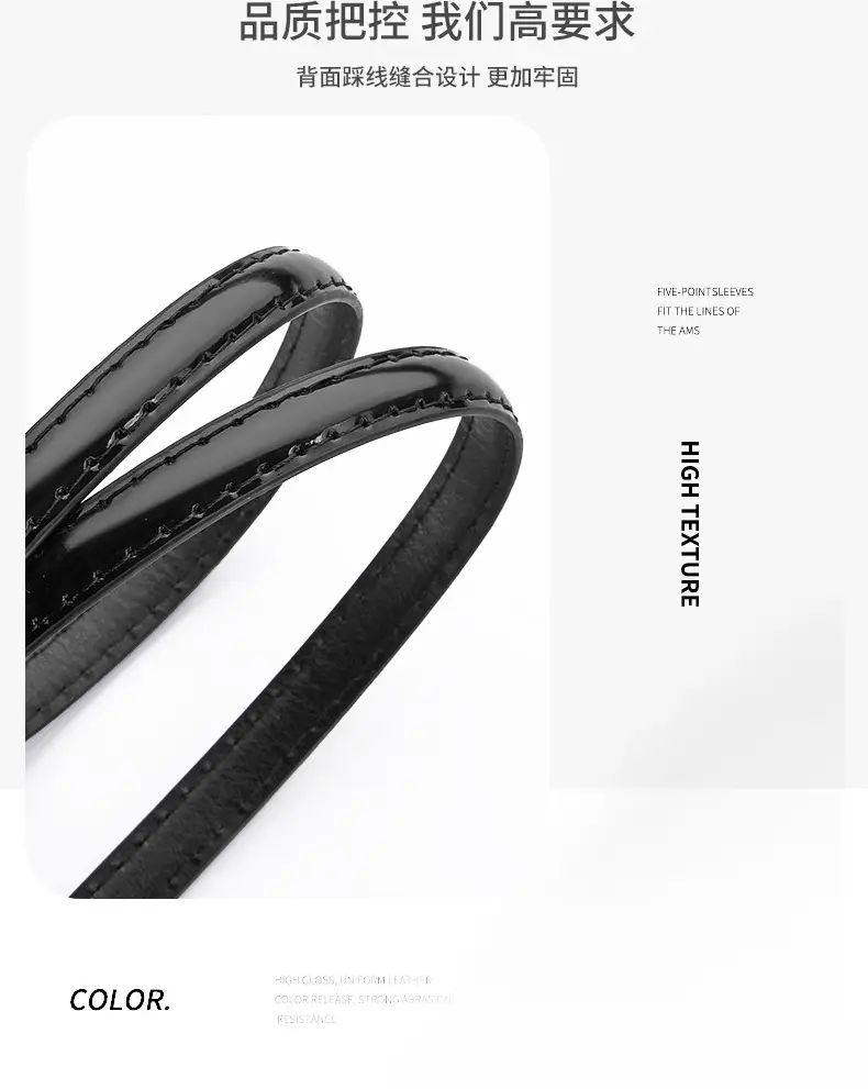Pink Candy Color Thin Belt with Joker Pin Buckle — feature 21