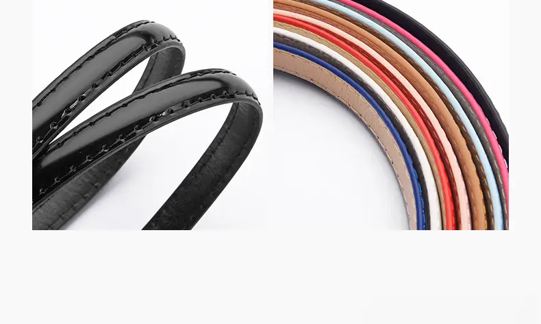 Pink Candy Color Thin Belt with Joker Pin Buckle — feature 7