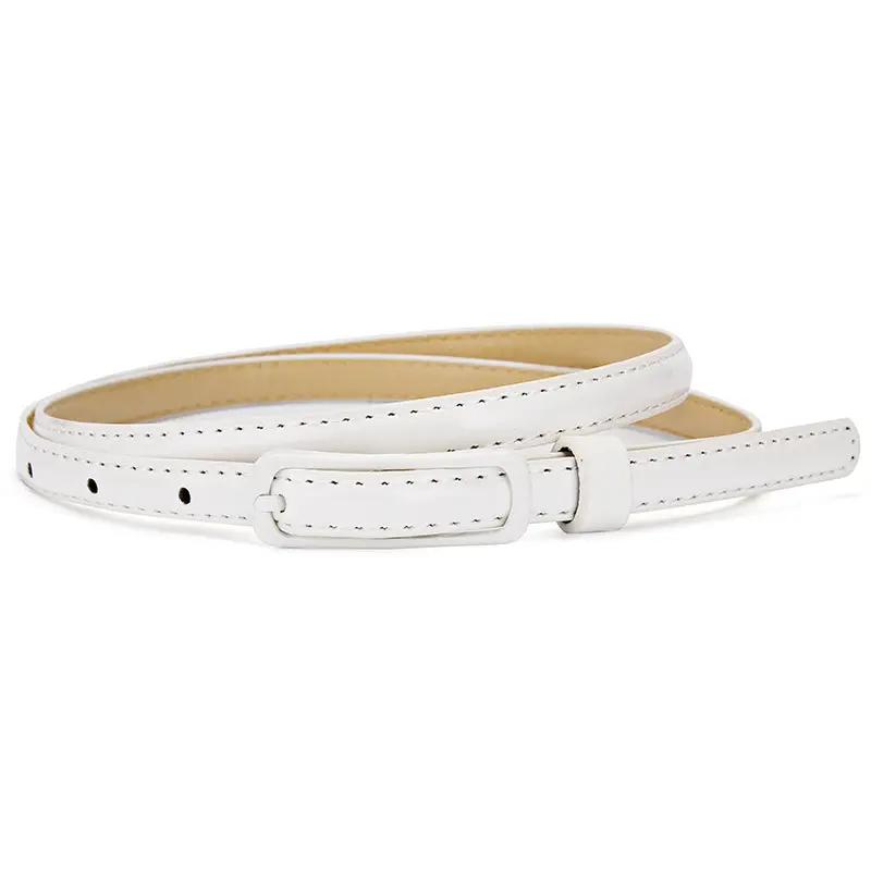 Pink Candy Color Thin Belt with Joker Pin Buckle - Image 3