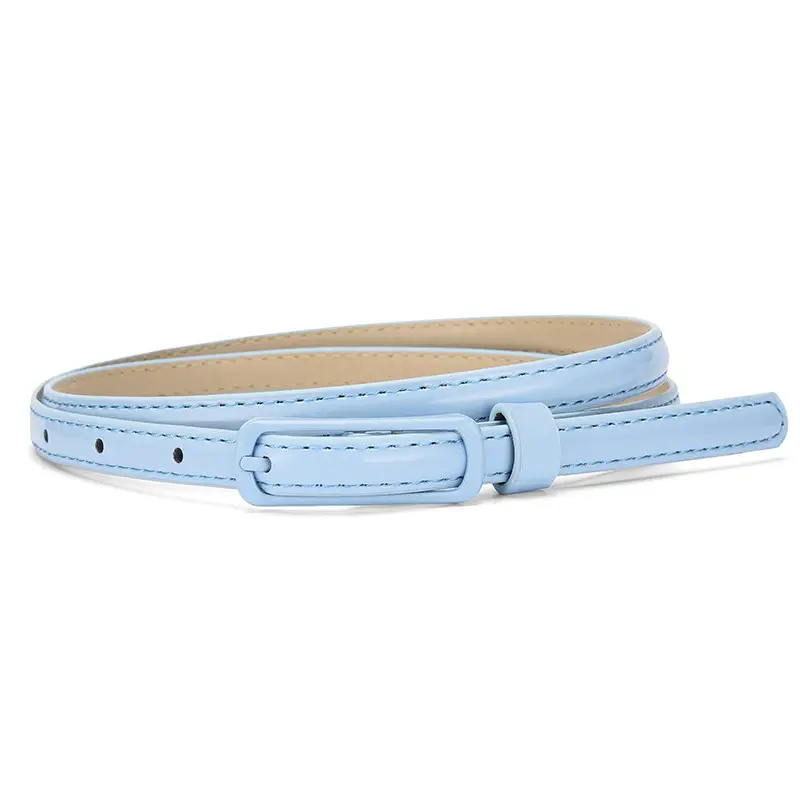 Pink Candy Color Thin Belt with Joker Pin Buckle - Image 6