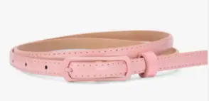 Pink Candy Color Thin Belt with Joker Pin Buckle - Image 8