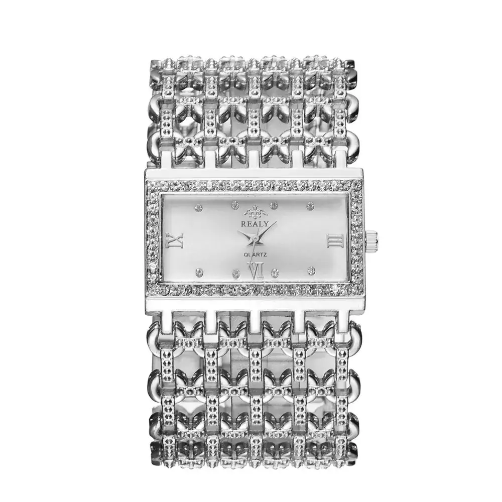 Women's Gold Crystal Bracelet Watch - Image 2