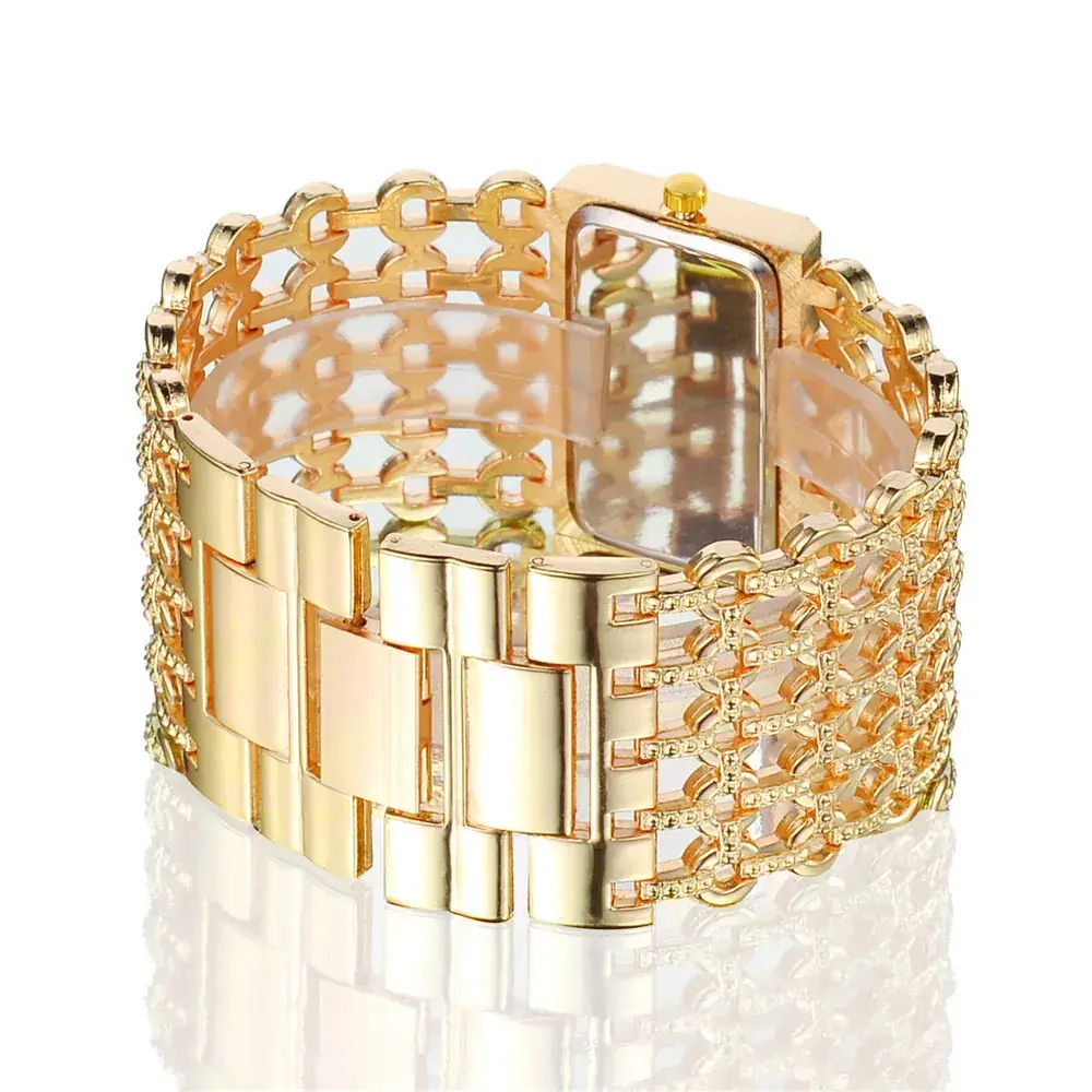Women's Gold Crystal Bracelet Watch - Image 5