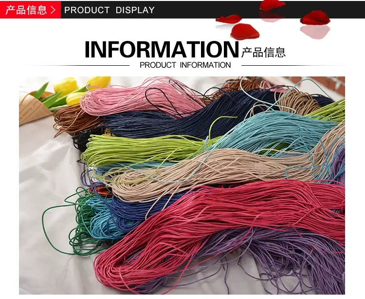 1.5mm Waxed Thread Bracelet Rope DIY Material 65.1m — feature 2
