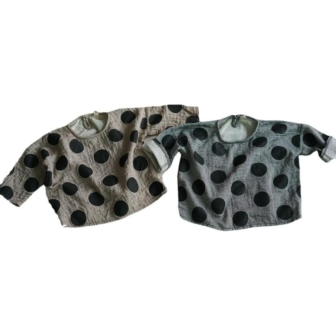 Kids Polka Dot T-Shirt Spring Short Sleeve Korean Style