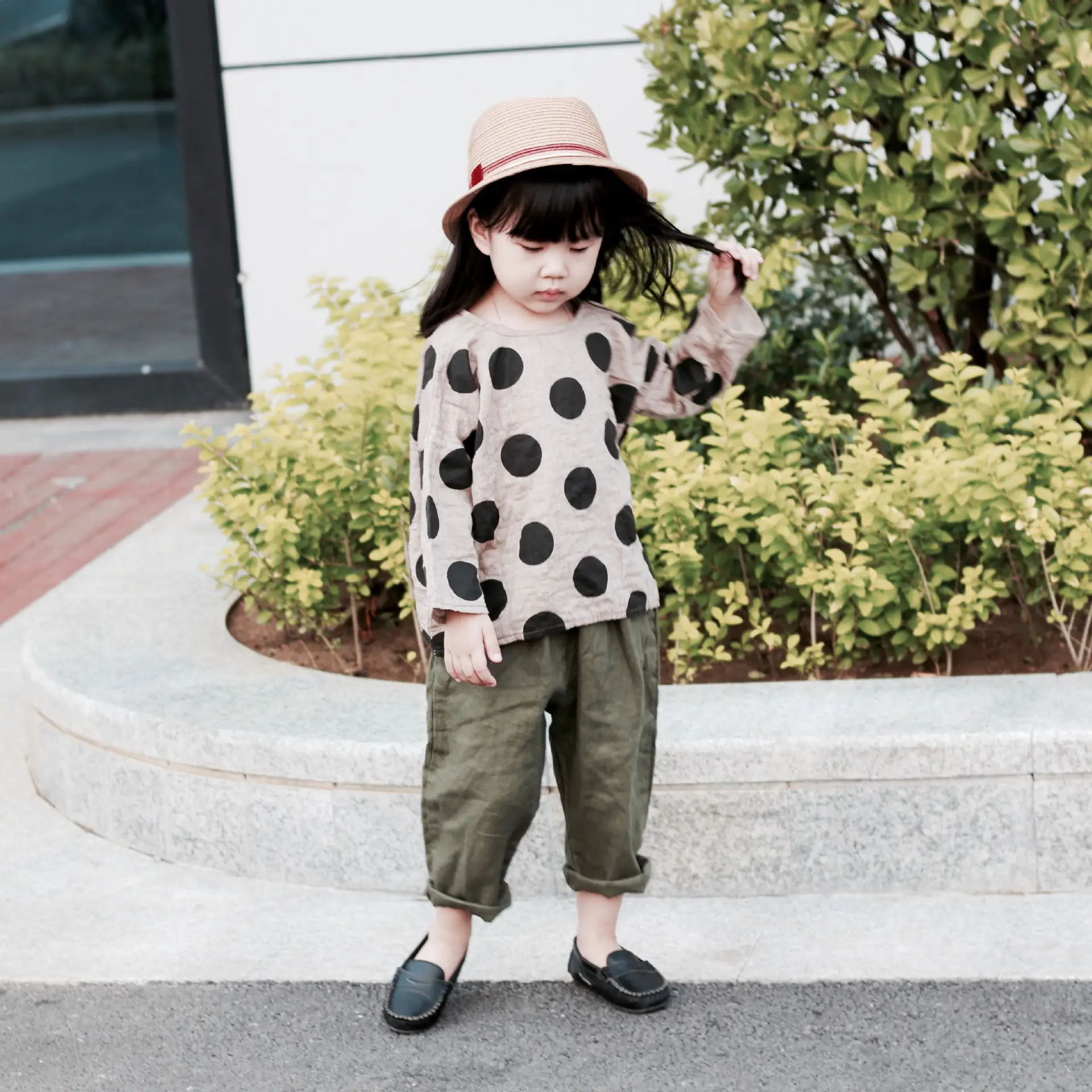 Kids Polka Dot T-Shirt Spring Short Sleeve Korean Style — feature 12