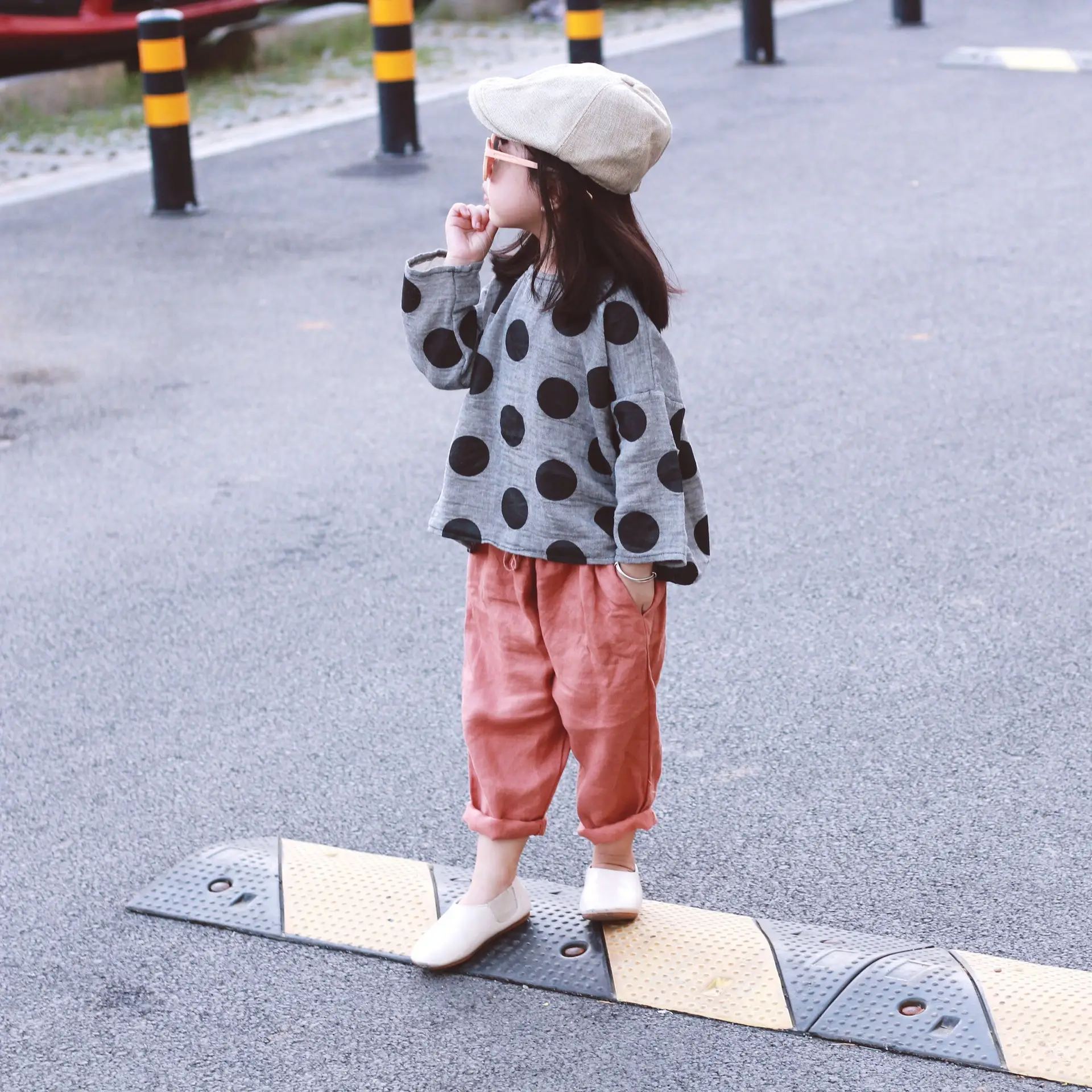 Kids Polka Dot T-Shirt Spring Short Sleeve Korean Style — feature 2