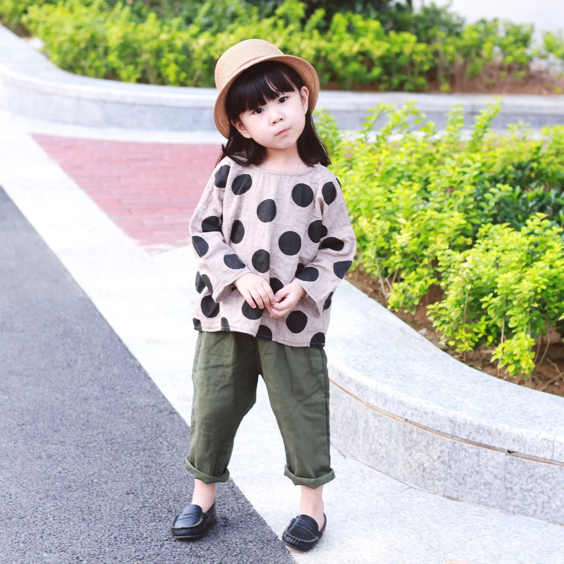 Kids Polka Dot T-Shirt Spring Short Sleeve Korean Style — feature 9