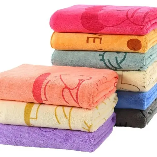 Microfiber Printed Bath Towel Wrap One-Piece Drop Shipping Large - Image 11