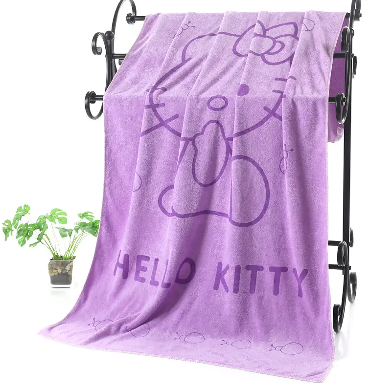 Microfiber Printed Bath Towel Wrap One-Piece Drop Shipping Large - Image 6