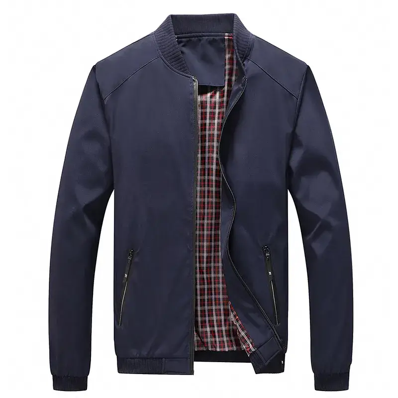 Men's Green Baseball Bomber Jacket Loose Large - Image 2
