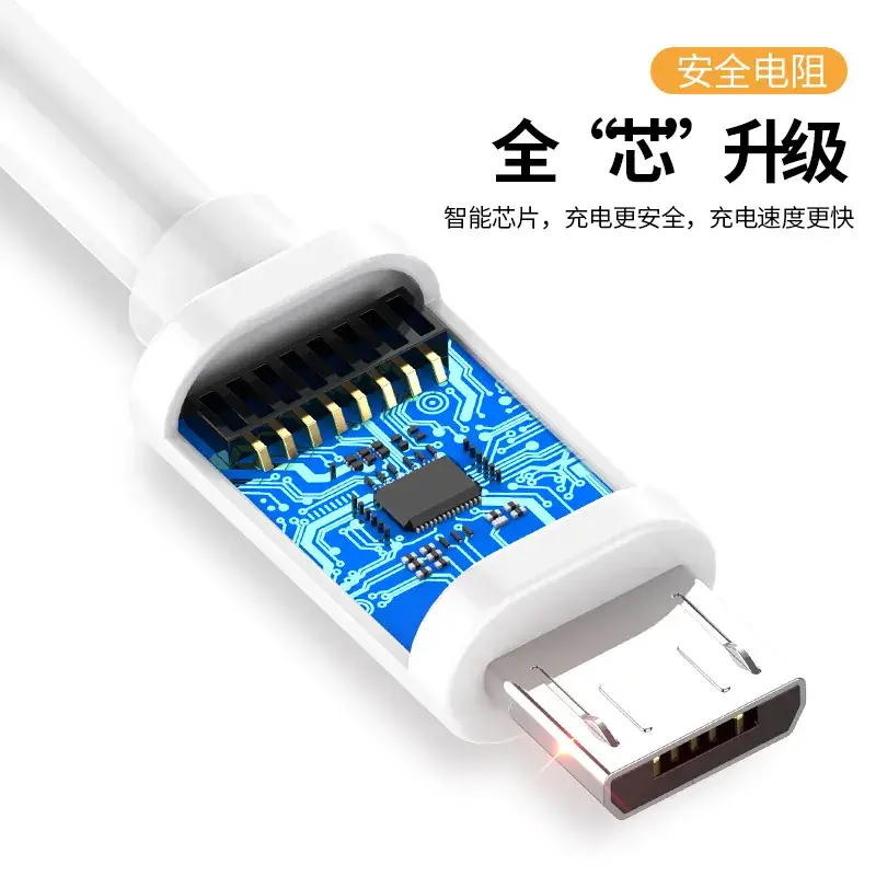 PVC USB Cable for iPhone Android Type-c, White, 1 Pc - Image 2