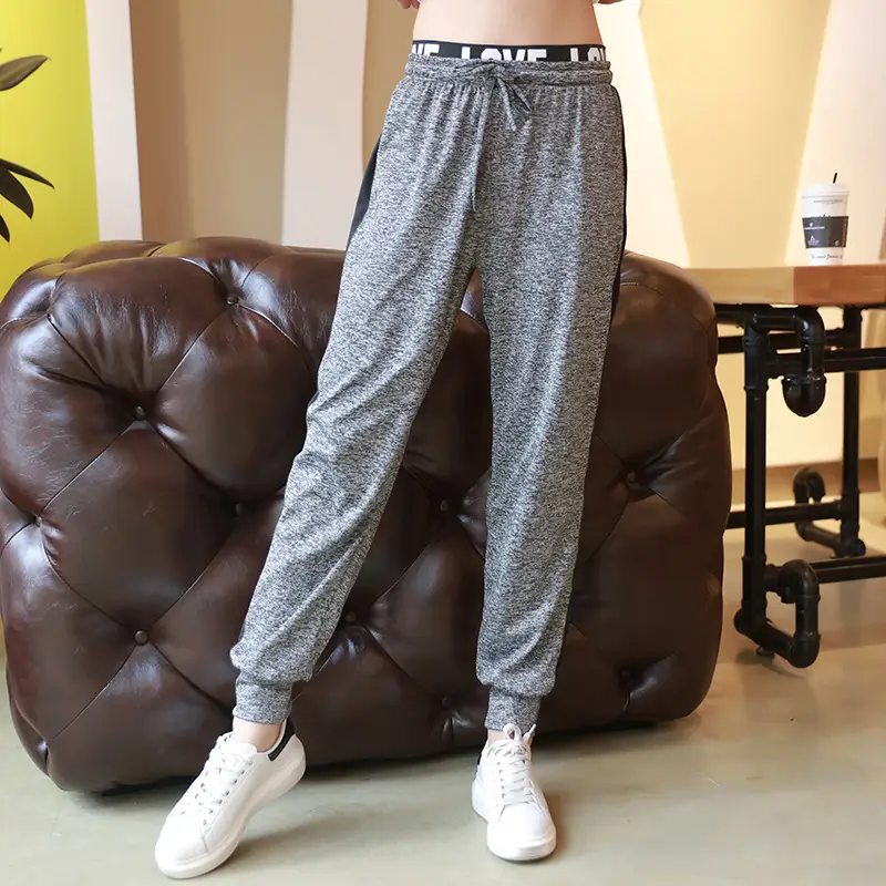 Women Grey Track Pants Loose Fit Autumn 2021
