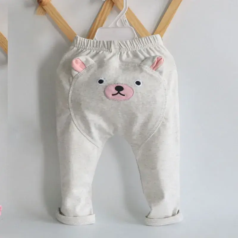 2025 Spring Baby Pink Embroidered Cotton Pants