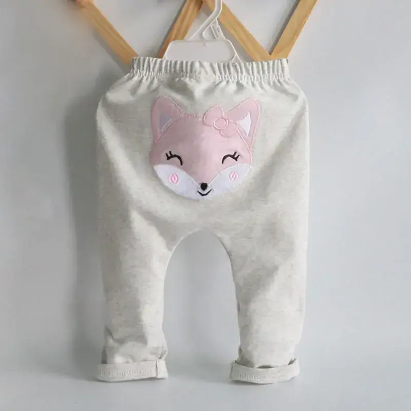 2025 Spring Baby Pink Embroidered Cotton Pants