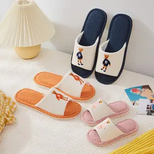 Autumn and Winter Non-Slip Men's and Women's Winter Warm Home Shoes with Bowknot Corduroy Plush Handmade Cotton Slippers with Added Fleece — feature 11