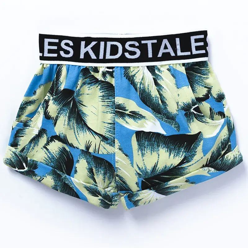 Stales Kids Cotton Printed Shorts Black White - Image 14