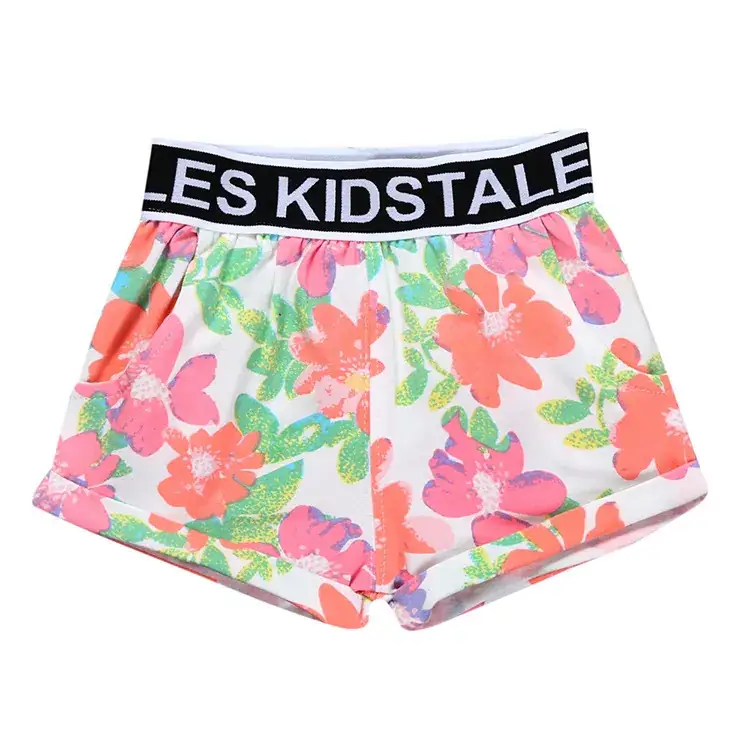 Stales Kids Cotton Printed Shorts Black White - Image 6