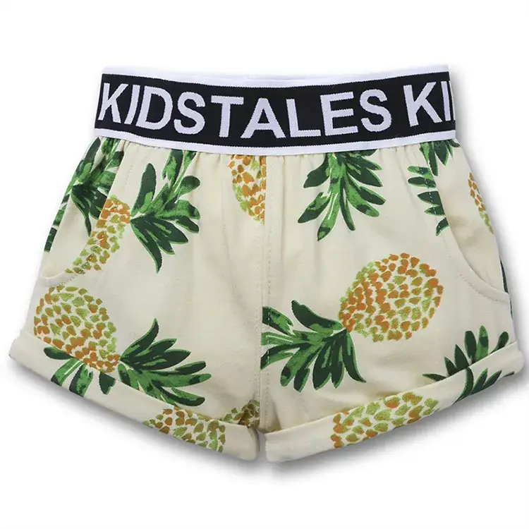 Stales Kids Cotton Printed Shorts Black White - Image 8