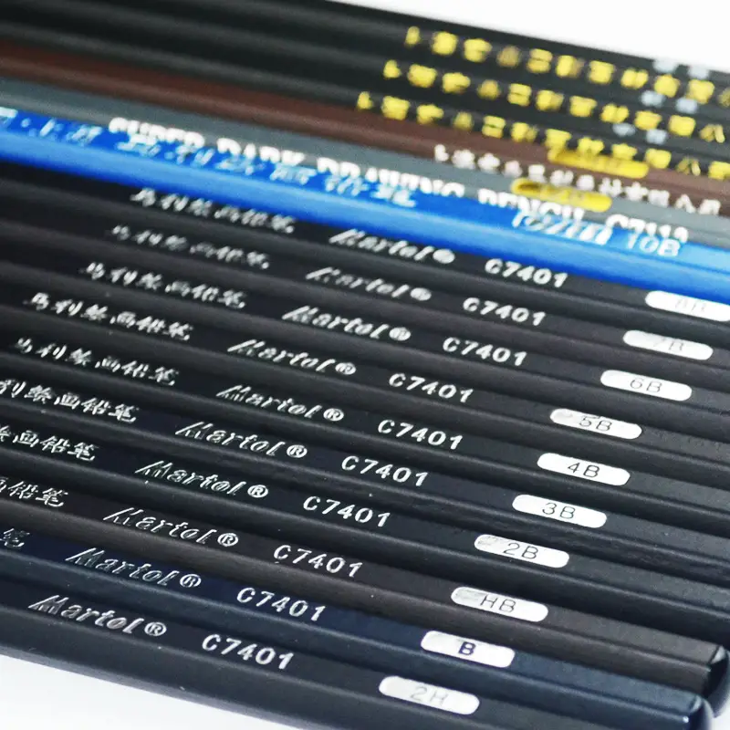 Marley Brand 7401 Sketch Pencil Fine Art Sketch Wooden Pencil Exam Drawing Pencil Sketch Charcoal Pen