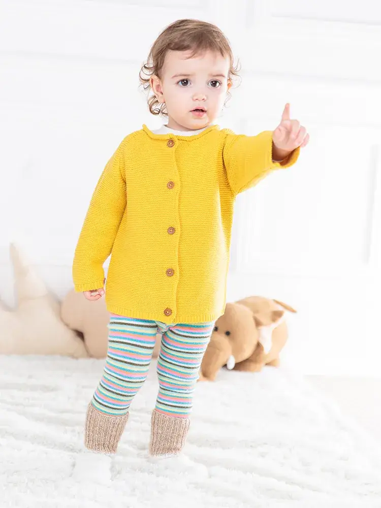 Baby Knitted Cardigan Set Pink Candy Color 0-4Y