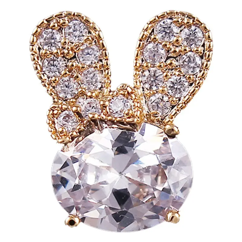 Classic Crystal Camellia Brooch Women High-end Zircon Anti-light Pin