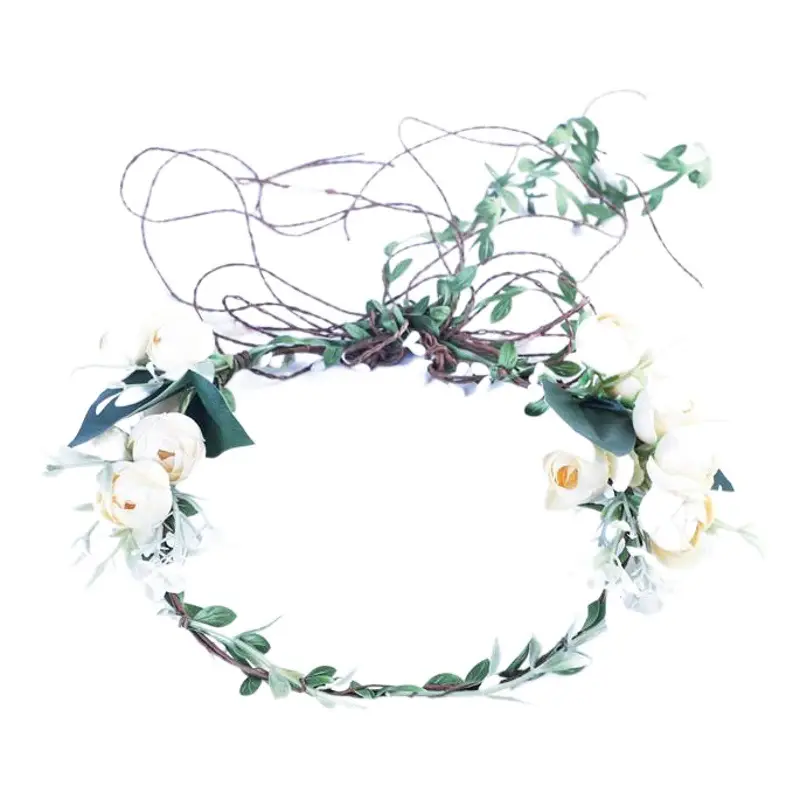 European & American Bridal Headdress Wreath Sea Flower Band