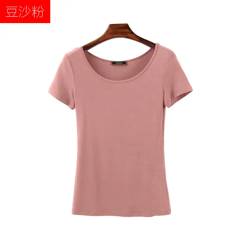 Women's Orange Long Sleeve T-Shirt Plus Size Modal - Image 13