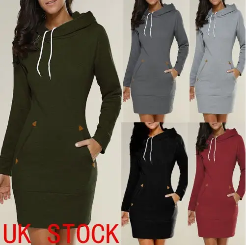 Green Hooded Zipper Dress for Women Medium — feature 2