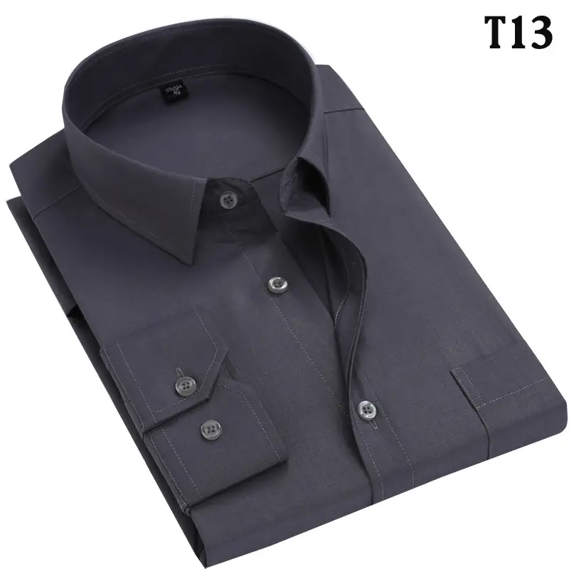 Men's Blue Striped Long Sleeve Shirt Large Plus Size - Image 4
