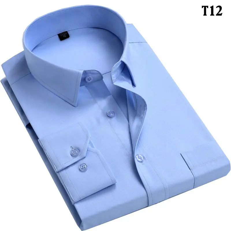 Men's Blue Striped Long Sleeve Shirt Large Plus Size - Image 14