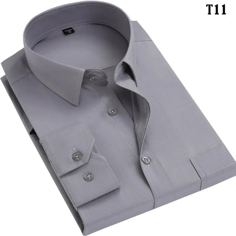 Men's Blue Striped Long Sleeve Shirt Large Plus Size - Image 3
