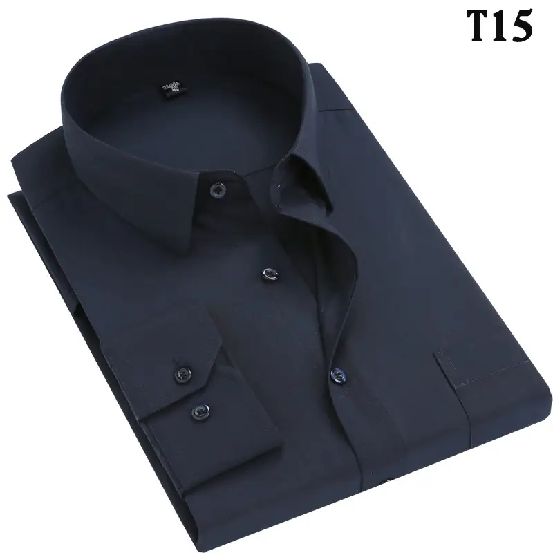 Men's Blue Striped Long Sleeve Shirt Large Plus Size - Image 5