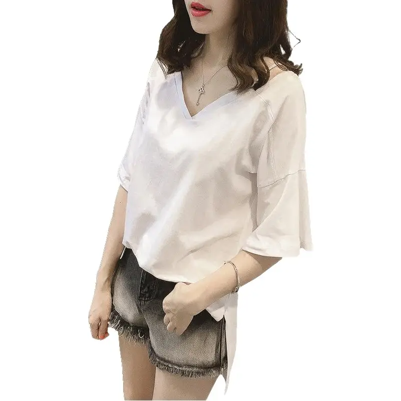 Women's 2025 Summer V-Neck Camisole T-Shirt Plus Size