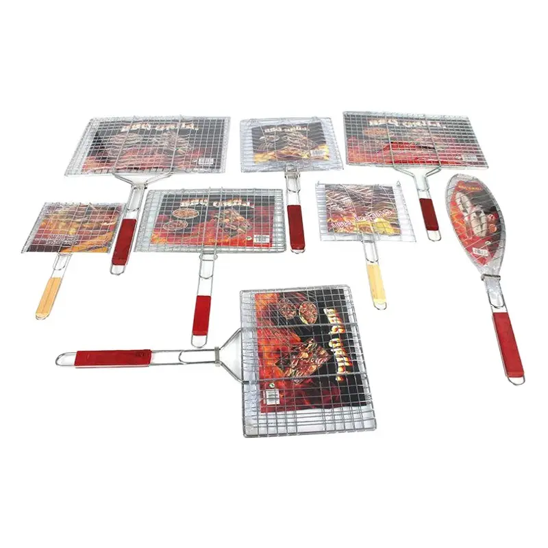 Commercial BBQ Rack Set for Grill Fish Clip Grill Net