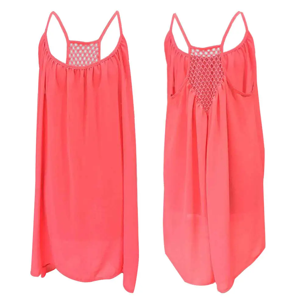 AliExpress Plus Size Women's Chiffon Strap Dress Backless Mesh — feature 12