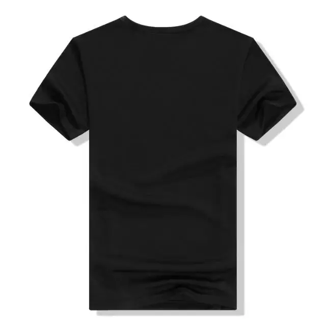 Men Navy Blue T-Shirt Quick-Drying Short Sleeve - Image 5