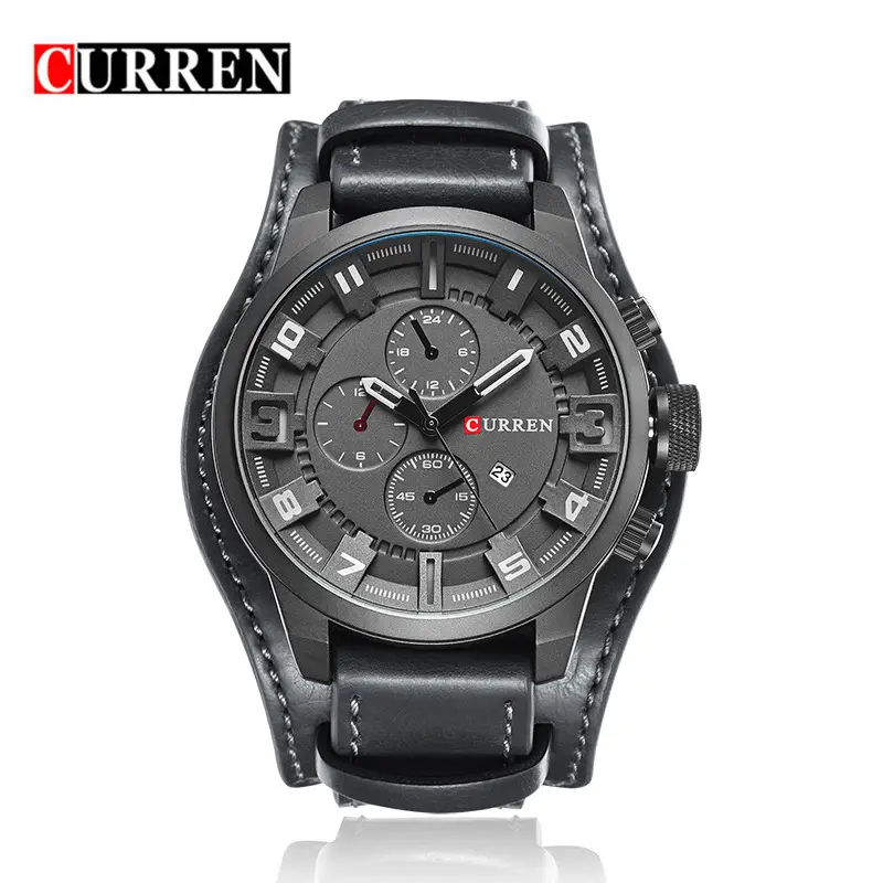 CURREN Karin 8225 Men's Fashion Distinctive Quartz Watch Calendar Belt Strap Large Dial Watch