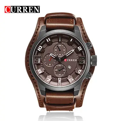 CURREN Karin 8225 Men's Fashion Distinctive Quartz Watch Calendar Belt Strap Large Dial Watch