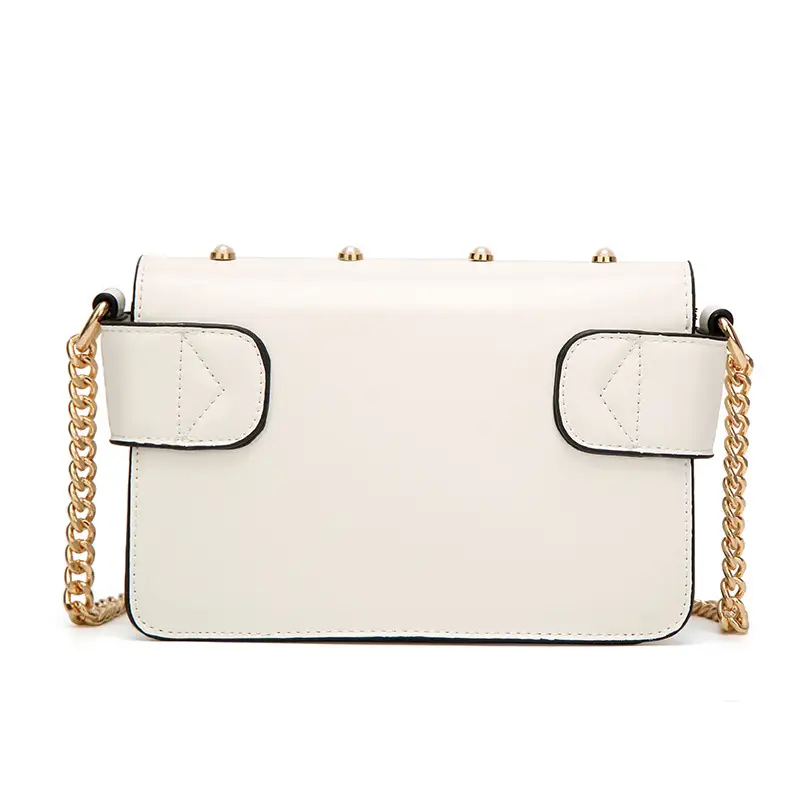 White Pearl Bee Shoulder Bag for Women