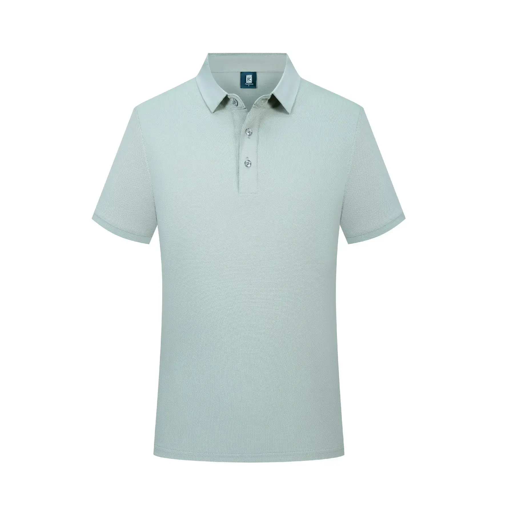 Men Navy Polo Shirt with Ice Silk Fiber