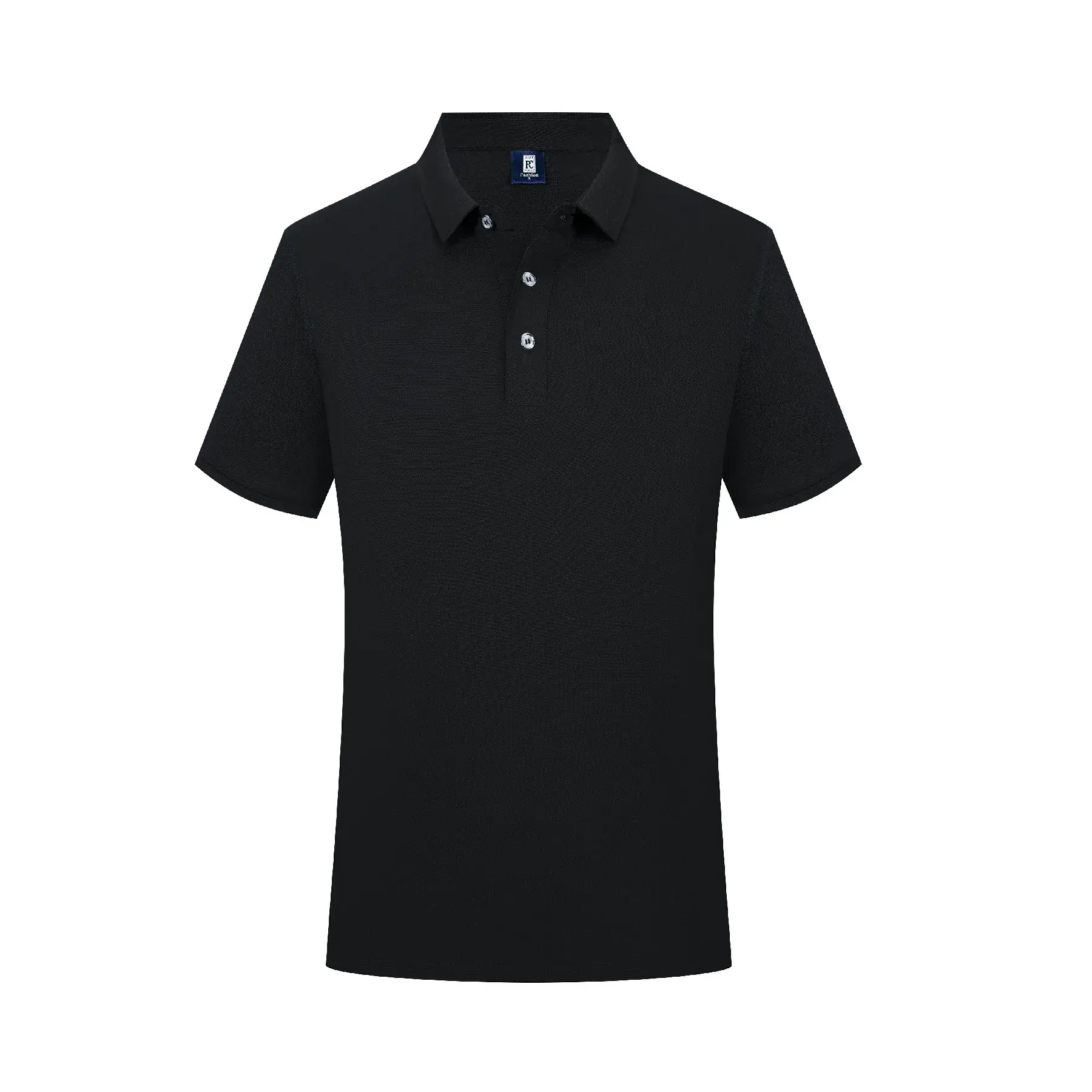 Men Navy Polo Shirt with Ice Silk Fiber
