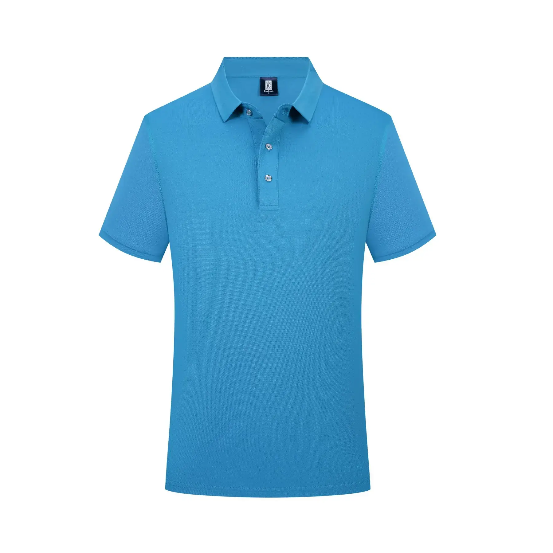 Men Navy Polo Shirt with Ice Silk Fiber