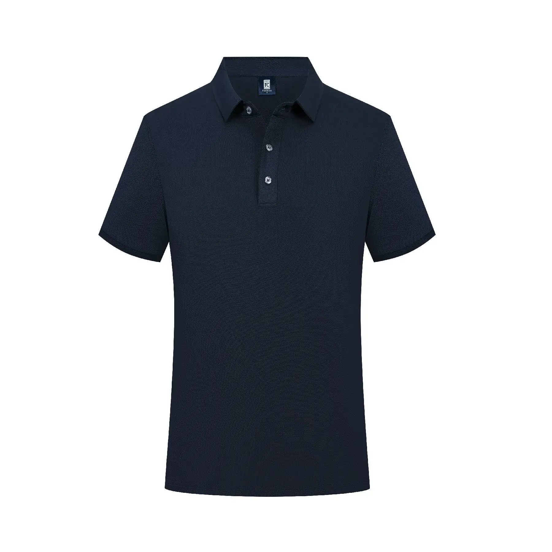 Men Navy Polo Shirt with Ice Silk Fiber